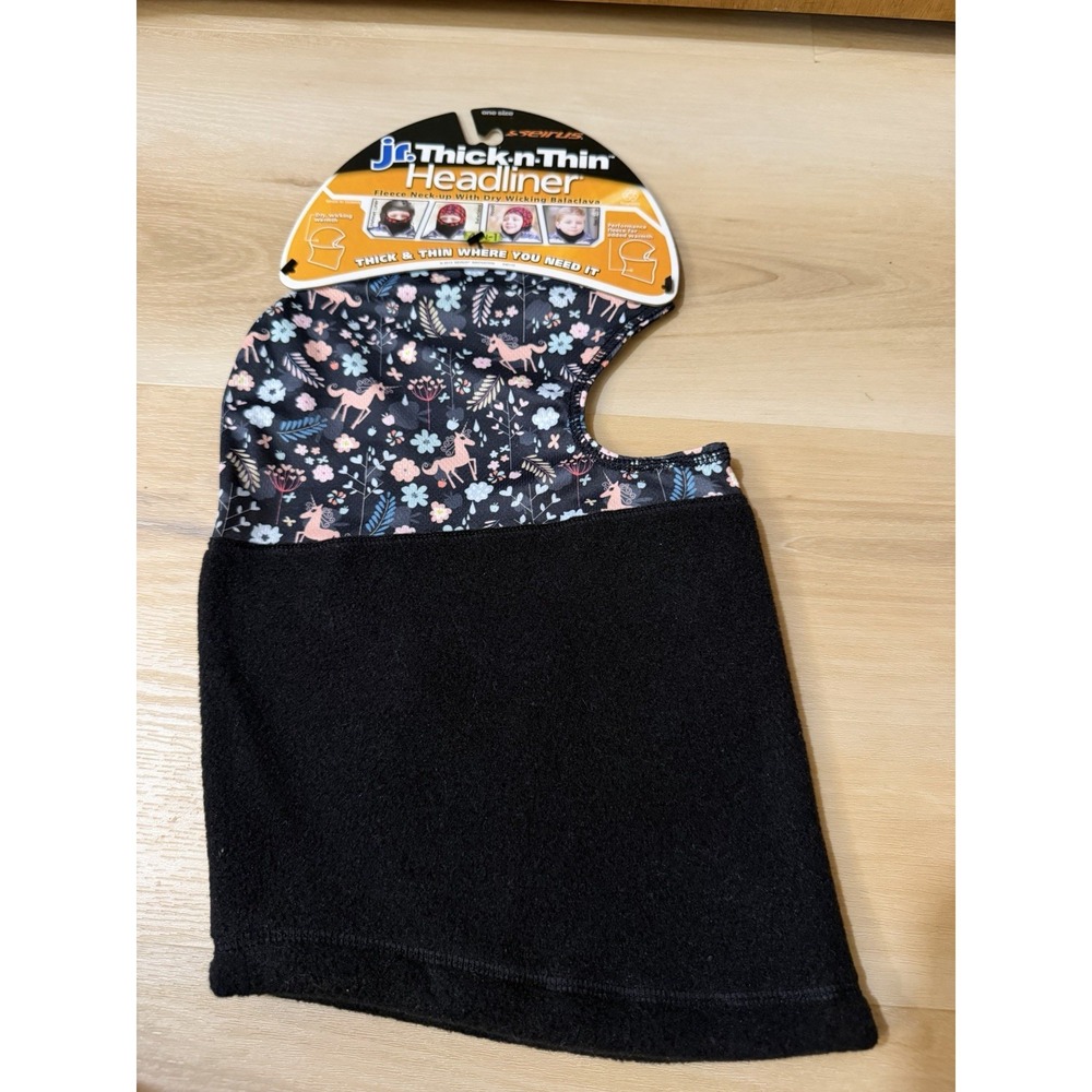 Seirus Youth Headliner Fleece Unisex JR Thick n Thin Black Size One Unicorn